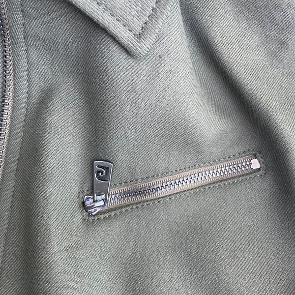 Pierre Cardin Military Green Crop Jacket NWOT - Picture 4 of 7